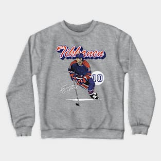 Esa Tikkanen Edmonton Retro Script Crewneck Sweatshirt